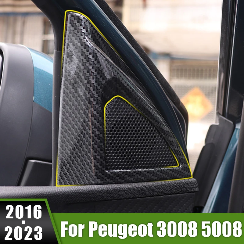 

For Peugeot 3008 5008 GT Hybrid 2016 2017 2018 2019 2020 2021 2022 2023 Car Front Door Window Inner Triangle A Colum Trim Cover