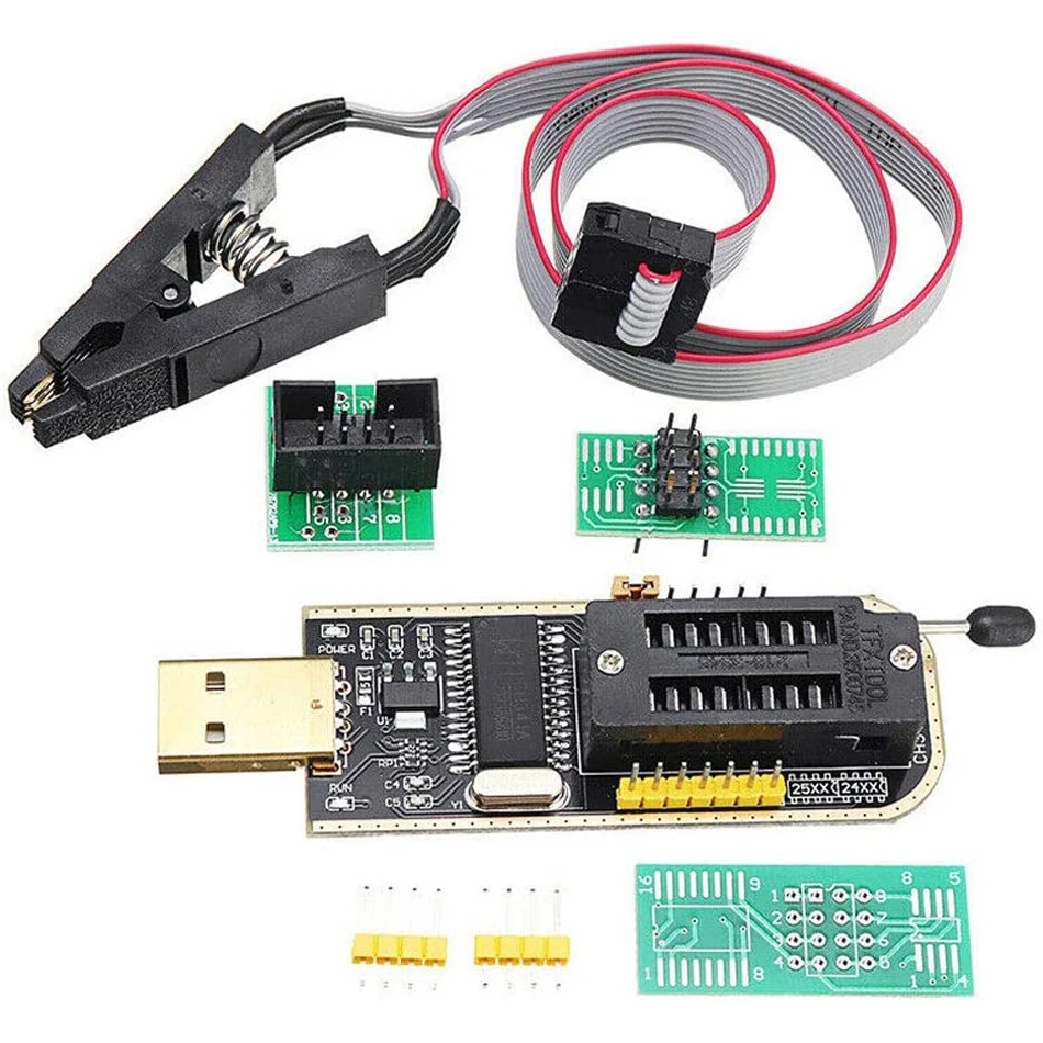 M dulo programador usb ch341a xtw100 24 25 series eeprom flash bios