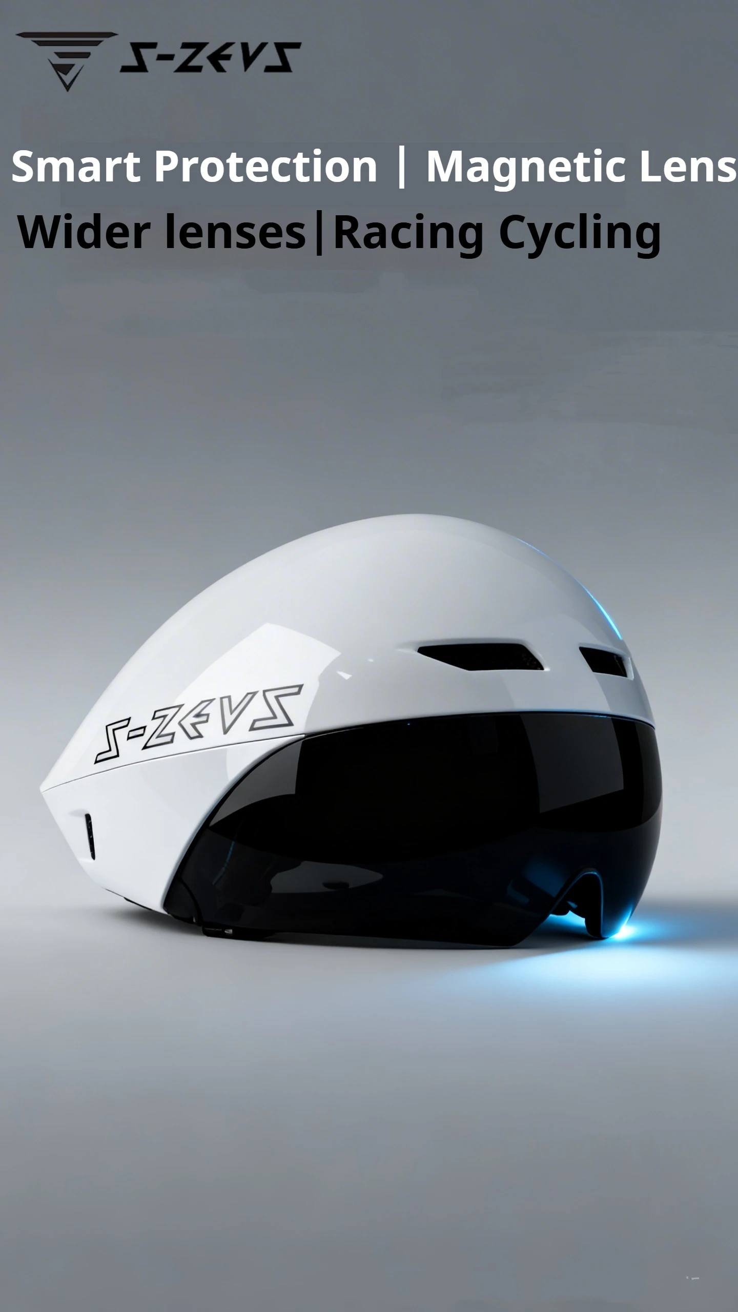 s-zeus TT-21 Thor Breaking Wind Helm Triathlon TT Helm Rennrad Zeitfahrhelm Sicherheitshelm – Detail 1