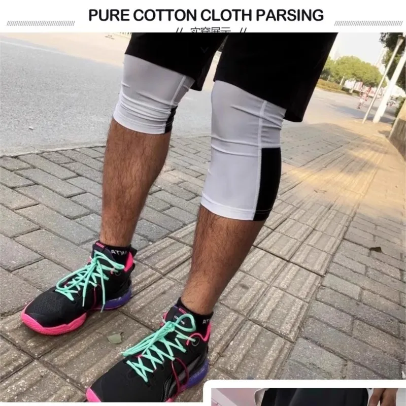 Men Kid Boy Girl GYM Capri Running Tight Pants Basketball Football Soccer Exercise Sport 3/4 Cropped Kneelet Leggings Shorts B25