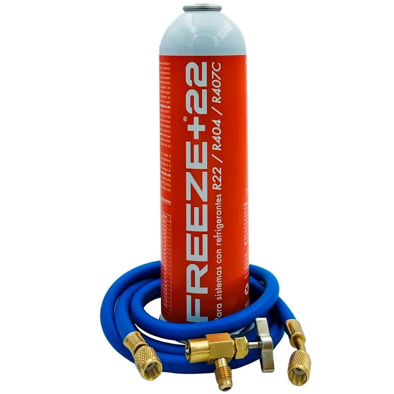 Congelare Il Gas Refrigerante Ecologico + 22 R22-R404-R407C + 5/16 X1/4 Tubo Di Ricarica + Valvola