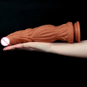 Liquid Silicone Penis Realistic Animal Dildo Healthy Monster Dildo Lesbian Sex Toy for Women Anal Toy with Suction Cup Sex Toys 4