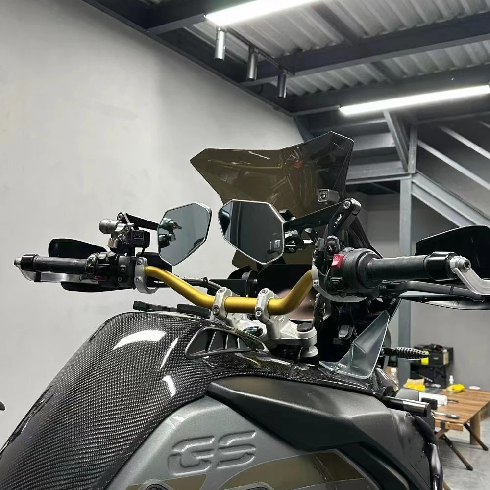 CNC 알루미늄 백미러, 회전 가능한 블루 백미러, BMW R1300GS R1300 GS GS1300 2023 2024, 신제품