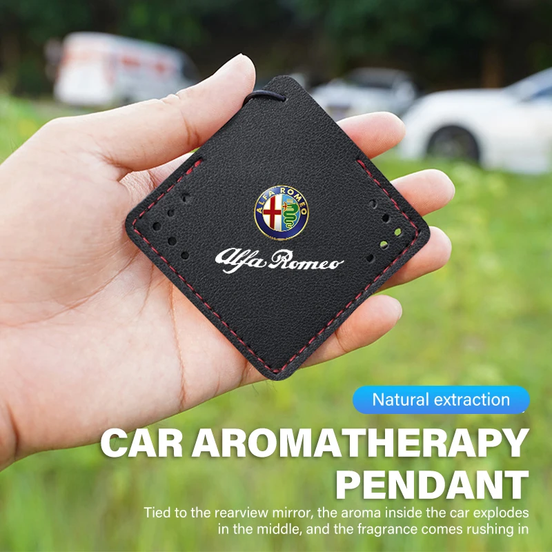 Elegant Car Air Freshener Aromatherapy Pendant - Hanging Perfume Piece