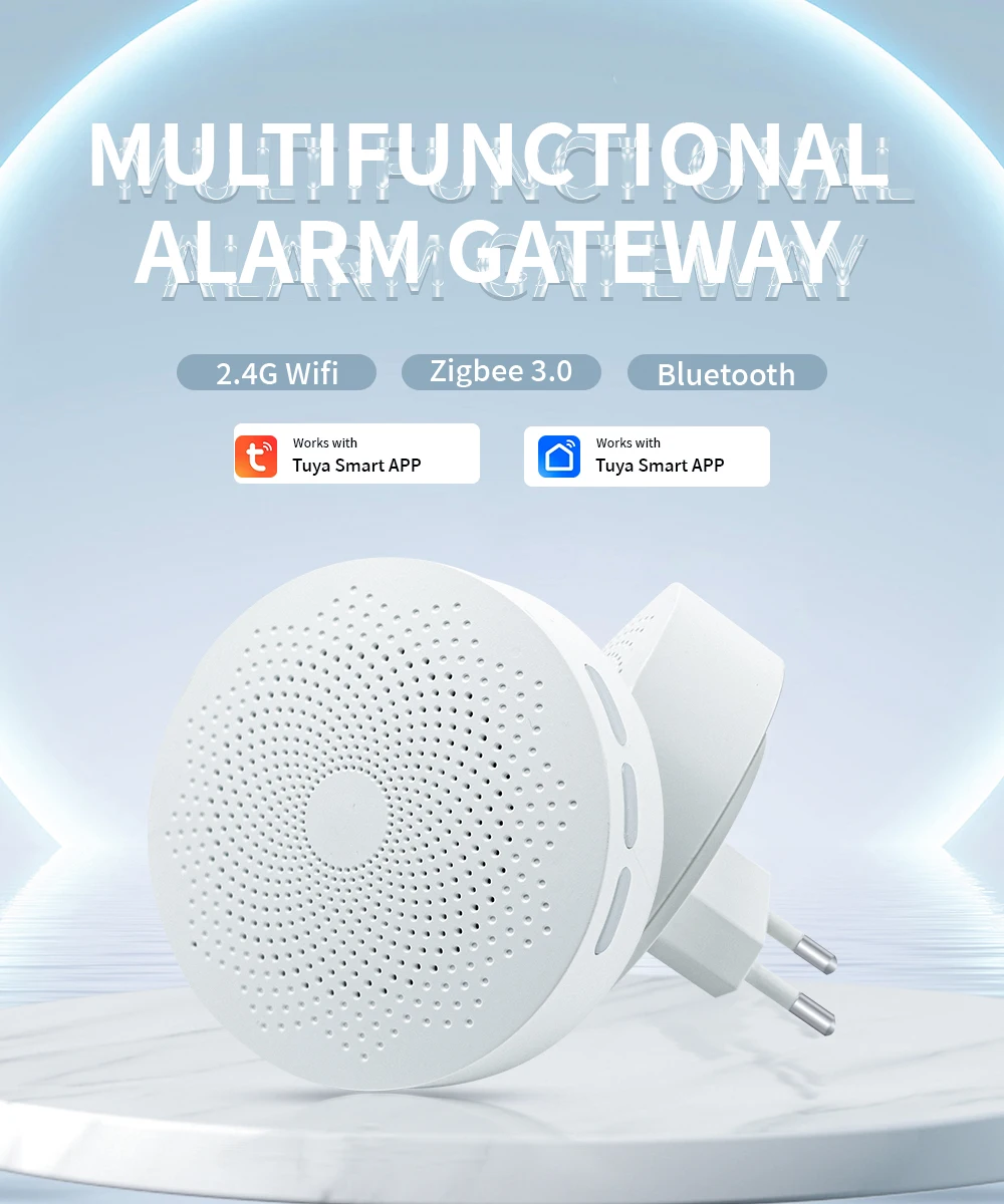 MEIAN Tuya Alarm Gateway Zigbee Alarm Gateways Wireless Intelligent Mainframe