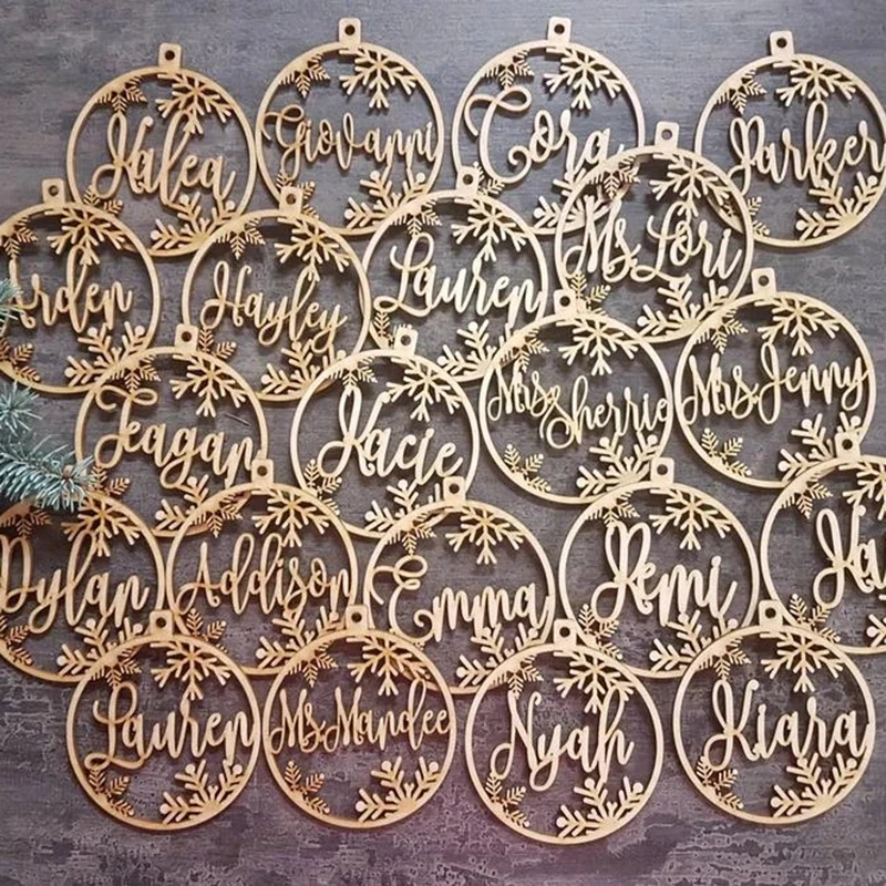 Custom Different Name Ornament Personalized Christmas Bauble Custom