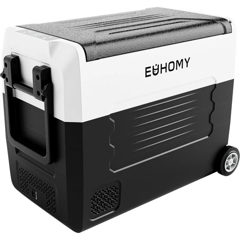 

EUHOMY 12 Volt Refrigerators, -4℉~68℉, 58 Quart Portable Freezer Electric Cooler 12/24V DC & 120-240V AC, Removable Divider,