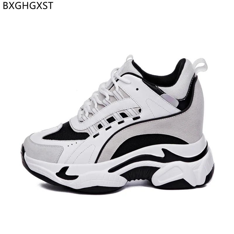 

Женские теннисные кроссовки на платформе, повседневные кожаные кроссовки на массивной подошве, спортивная обувь для женщин, 2024