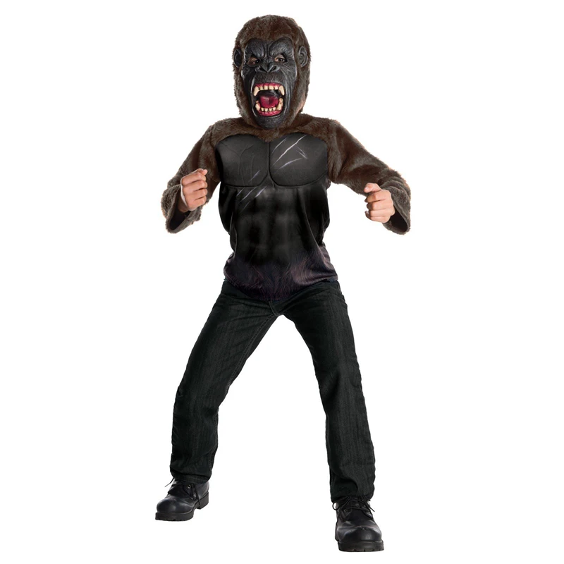 

New King Kong Costume Cosplay Gorilla Costume for Kids Carnival Party Uniform