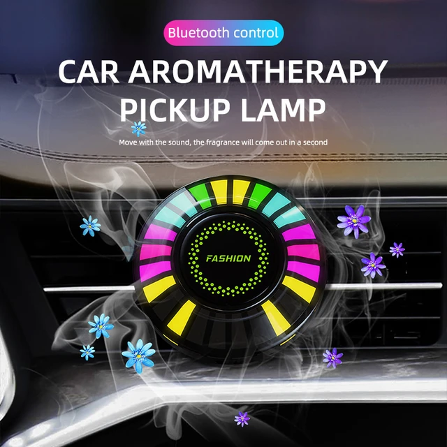 Auto Duft Aromatherapie Pickup Lampe LED RGB APP Control Intelligente  Umgebungs Musik Rhythmus Licht Auto Diffusor Vent Clip Frische - AliExpress