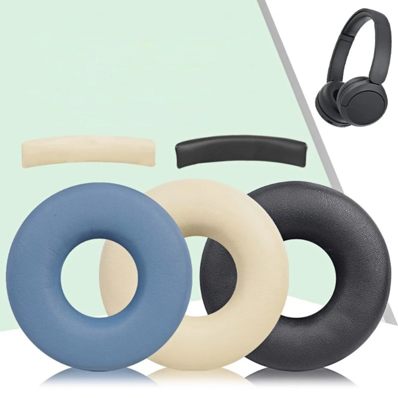 

Soft Ear Pads for sony WH-CH520 Headphone Sleeves Earmuff Easily Replaced Ear Pads Sleeves Cover Headband Cushion
