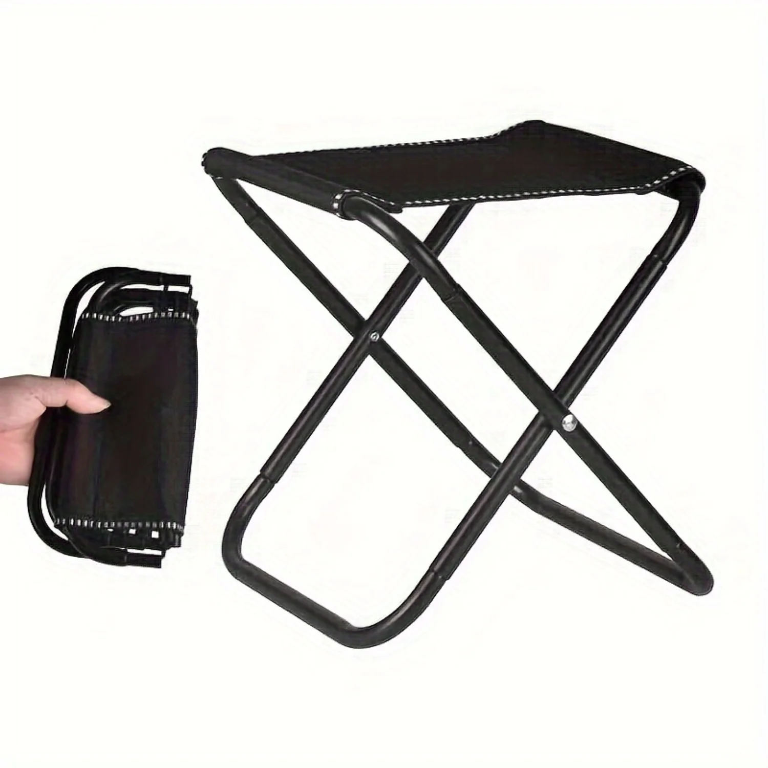 Ultra-Compact Folding Stool With Bag-200 Lbs Capacity, Portable & Durable For , Outdoor, Travel, Camping, Beach