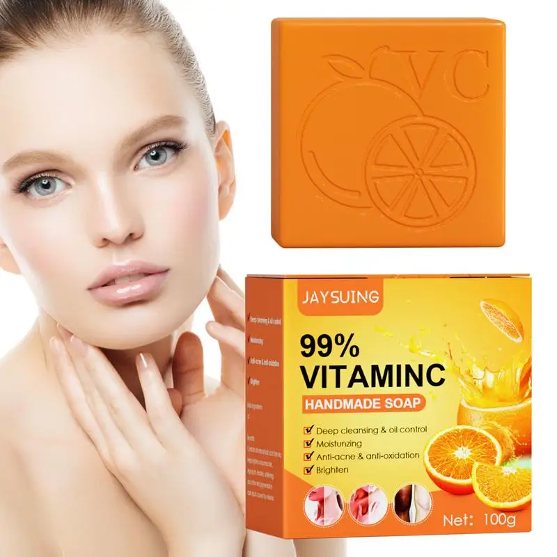 100gVitaminCSoapNaturalOrangeSoapBarMoisturizingAndOil