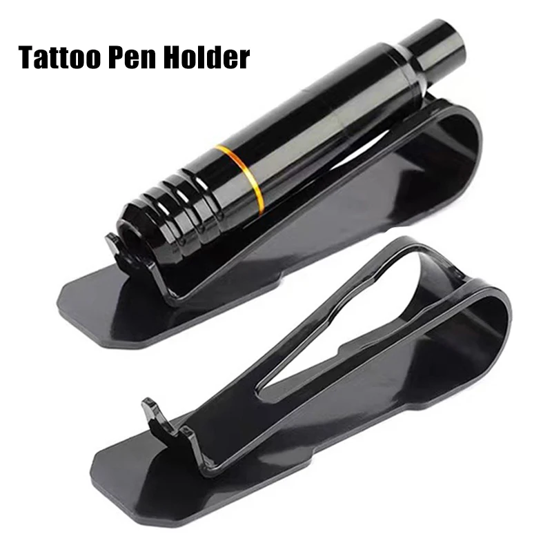 Black Acrylic Tattoo Machine Pen Holder Makeup Accessories Organizer Display Bracket Stand Permanent Tray Support Frame