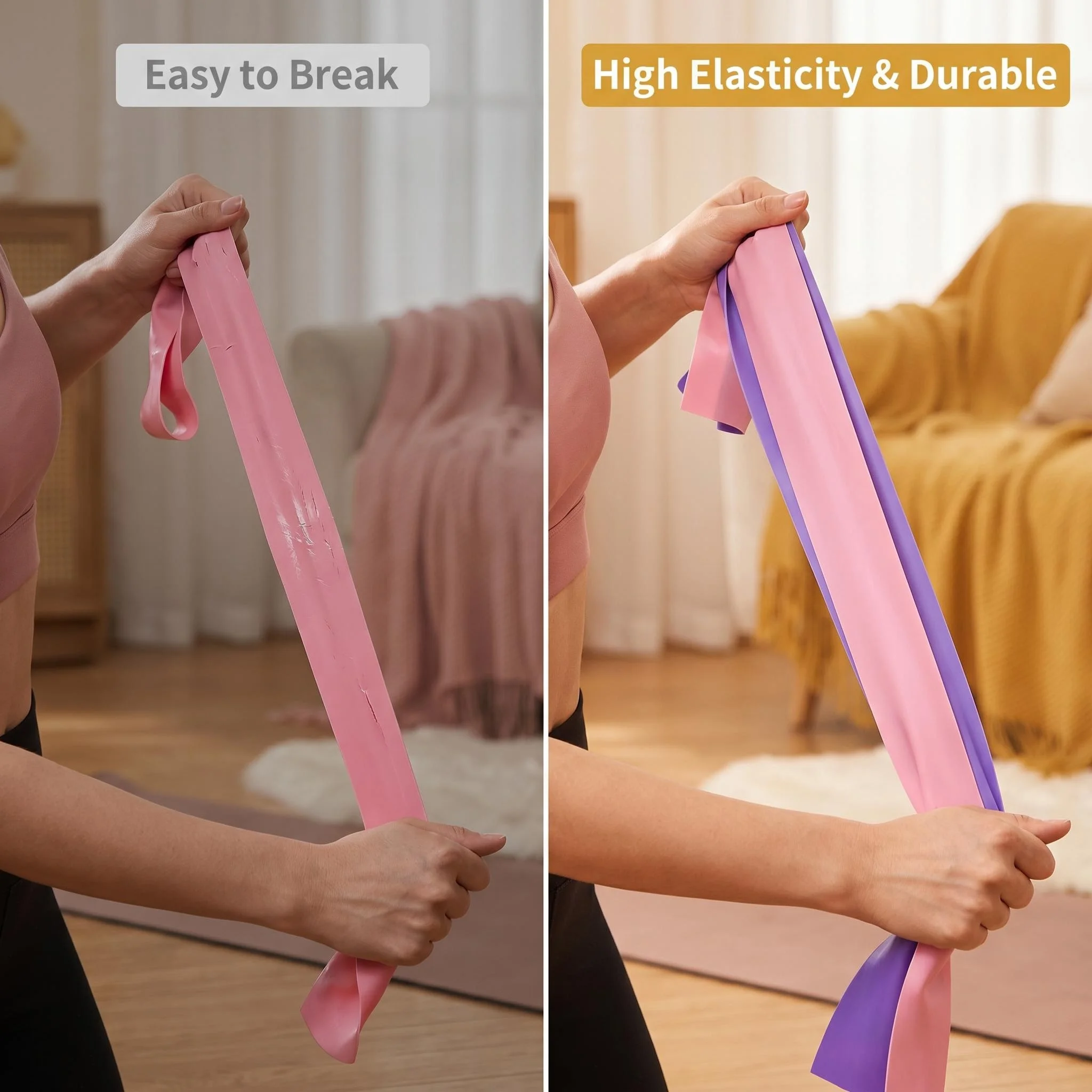 Multifunctional High-Elastic Yoga & Pilates Resistance Bands