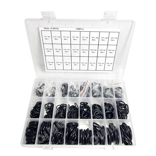 419 قطعة 32 أحجام متري O-حلقة عدة النتريل المطاط الأختام O خواتم غسالة لحنفية السباكة المهنية السيارات جوانات