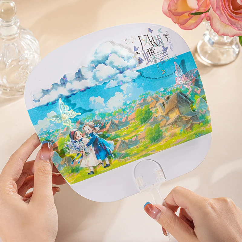 60mm*2m INS Landscape PET Tapes Junk Journal DIY Scrapbooking School Supplies Collage Deco Creativity Tapes Stationery Stickers 3