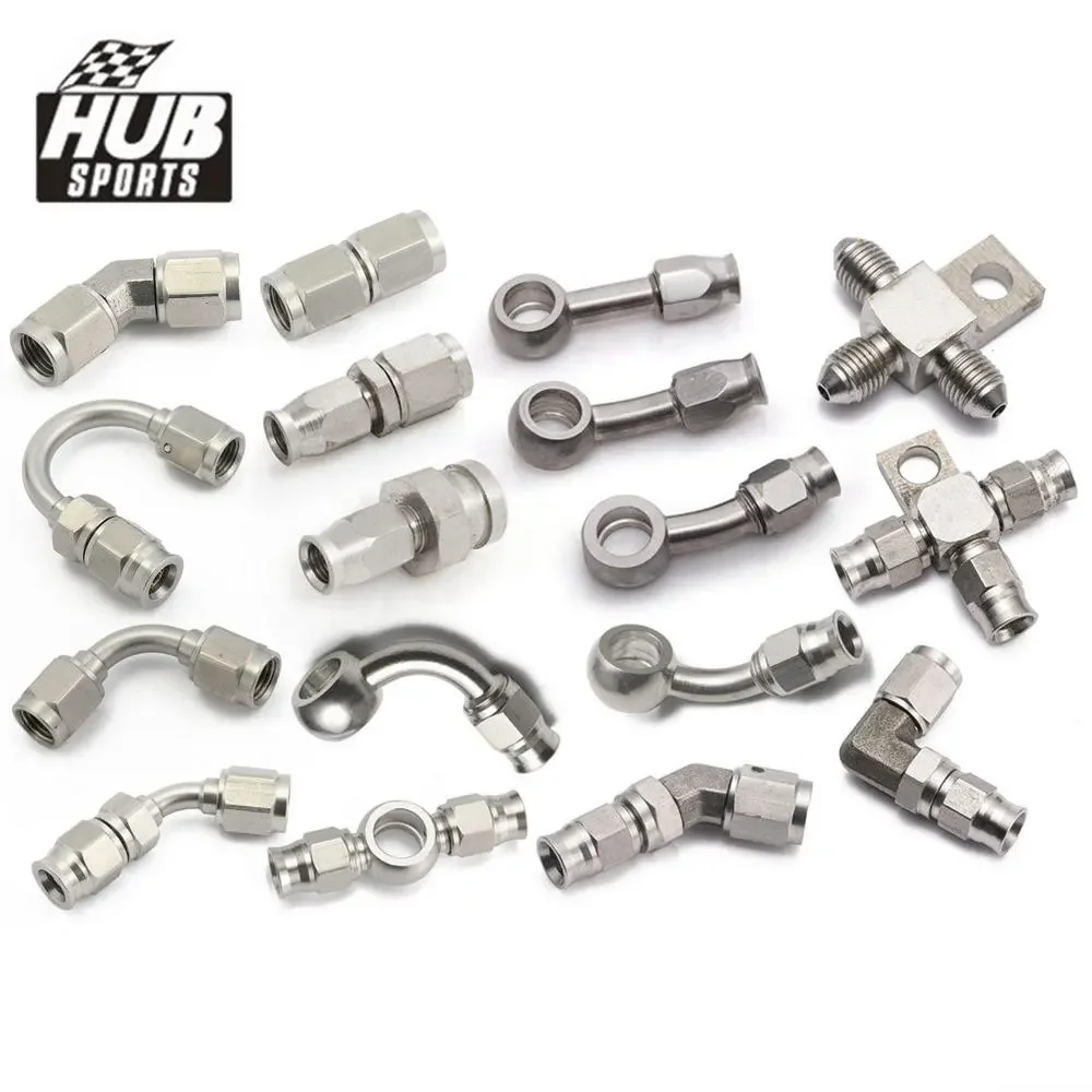 AN3 Stainless Steel Brake Swivel Hose Ends 1PC FOR Car Auto Motorcycle