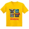 Hot Sale Red Ball 4 Print Cartoon Kids T-shirt Funny Baby Boys Girls Clothes Summer Fashion Children Cotton Short Sleeve T Shirt 5