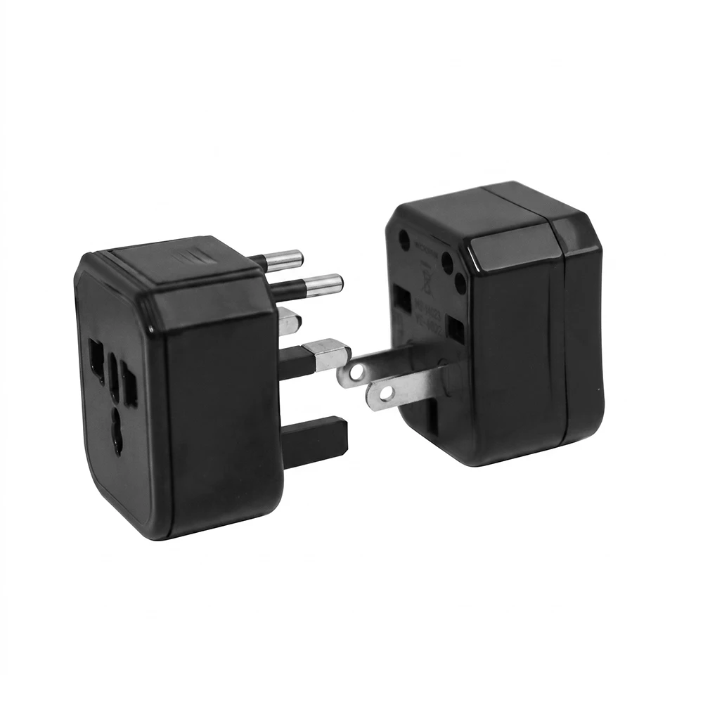 Universal Multi-Standard Travel Adapter with Storage Box