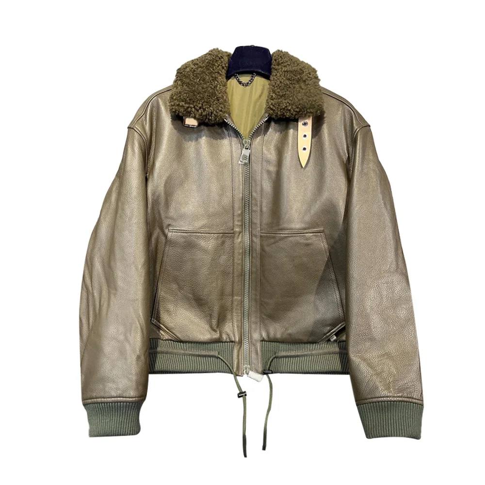 

NIGO Zippered Long Sleeve Leather Jacket #nigo6681