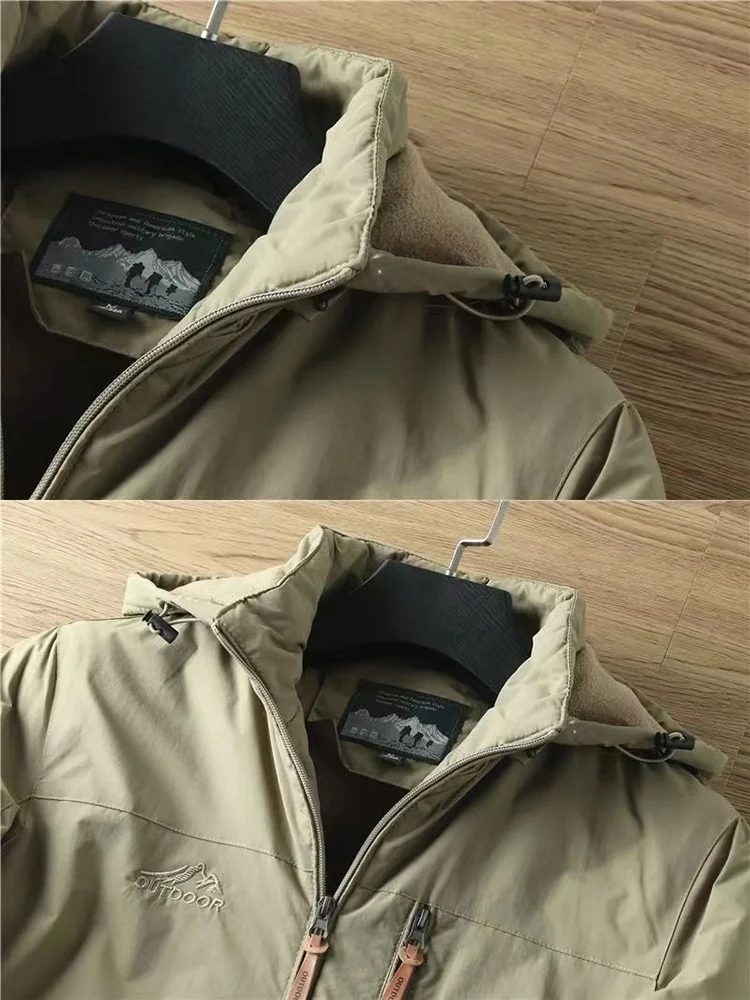 Mens Casual Tactical Jacket - Warm Padded Outdoor Coat for Autumn and Winter