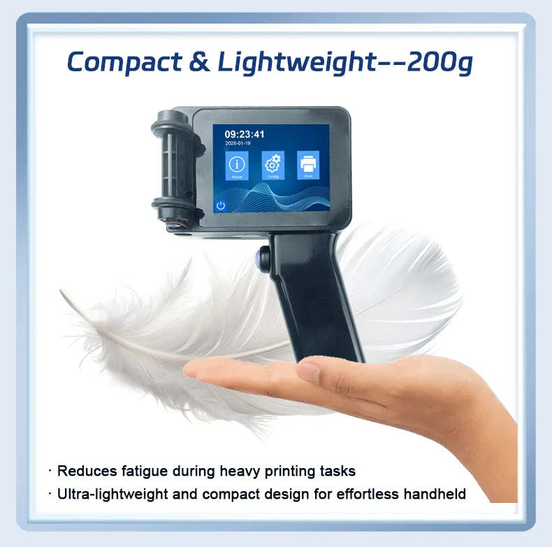 DC14 Mini Handheld Printer Portable Handheld Inkjet Printer Non-encrypted QR Bar