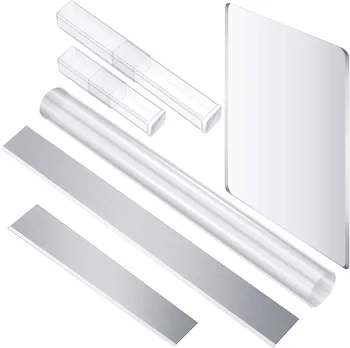 4Pcs/Set Acrylic Clay Roller Shape Polymer Clays Cutters Carbon Steel Blades for DIY Shaping Modelling Sculpting Ceramic Tools