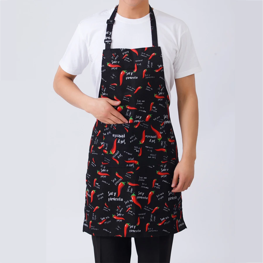 Adjustable Striped Chef Apron 2