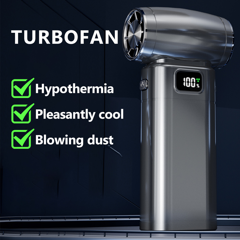 800000RPM Air Blower Brushless Motor High-Speed Turbo Jet Fan with LED USB Rechargeable Powerful Dust Blower for car/keyboard