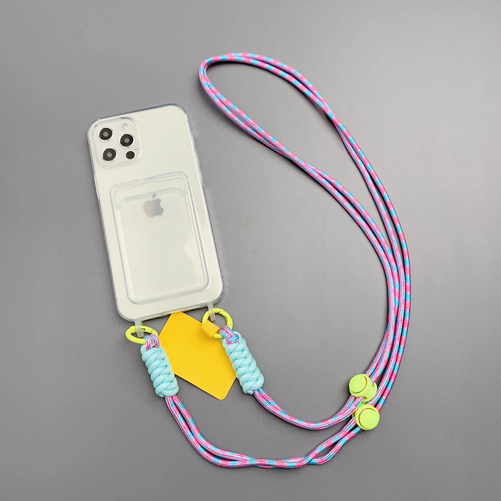 thumbnail image 1 of Cordón cruzado, correas para los hombros, llavero, cuerda trenzada ajustable para iPhone 11, 12, 13, 14, 15 Pro Max, 7, 8 Plus, X, XR, XS Max, fundas, 1 of 5