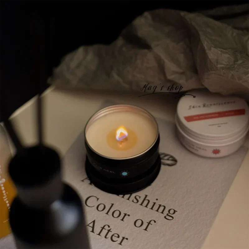 10pcs 50ml Round Aluminum Tin DIY Candle Containers Cosmetic Aromatherapy Storage Sealed Can Travel Toiletries Dispensing Cans