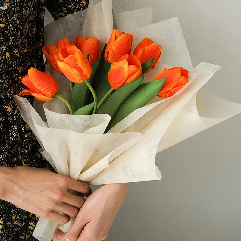 Milk Cotton Tissue Paper Florist Flower Wrapping Paper DIY Handmade Bouquet Crafts Gifts Packaging Wedding Party Supplies 40pcs