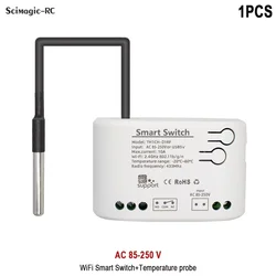 WiFi - Enabled Smart Thermostat Switch with Temperature & Humidity Monitoring (Temperature Switch)