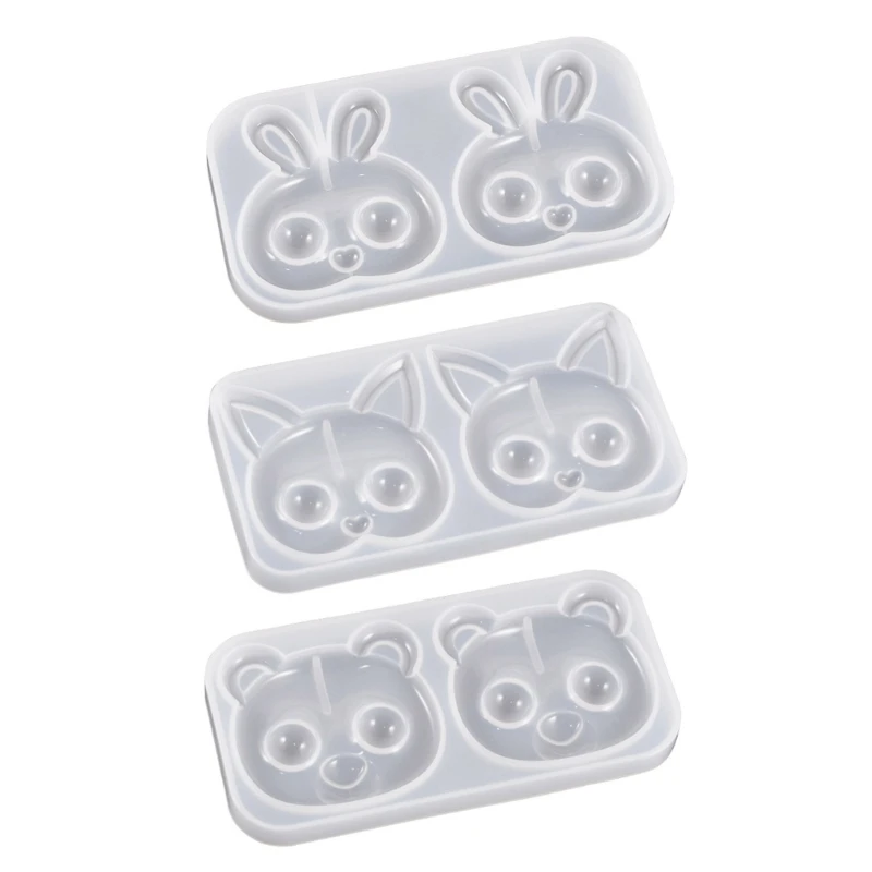 

Силиконовая форма для ручки телефона, силиконовая форма для кошки, медведя, кролика, форма для литья эпоксидной смолы