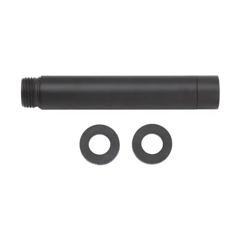 

G1/2 Black Shower Arm, Stainless Steel Shower Extension Pipe, Bathroom Handheld Shower Arm Extension Piece Shower Bar