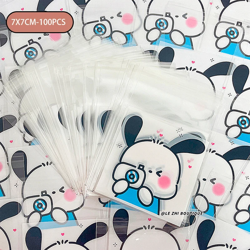 Bolsas de embalaje transparentes OPP con autoadhesivo para dulces, con impresión de dibujos animados, para hacer tú mismo, 100 unidades, de Hello Kitty, Mymelody, de Kawaii