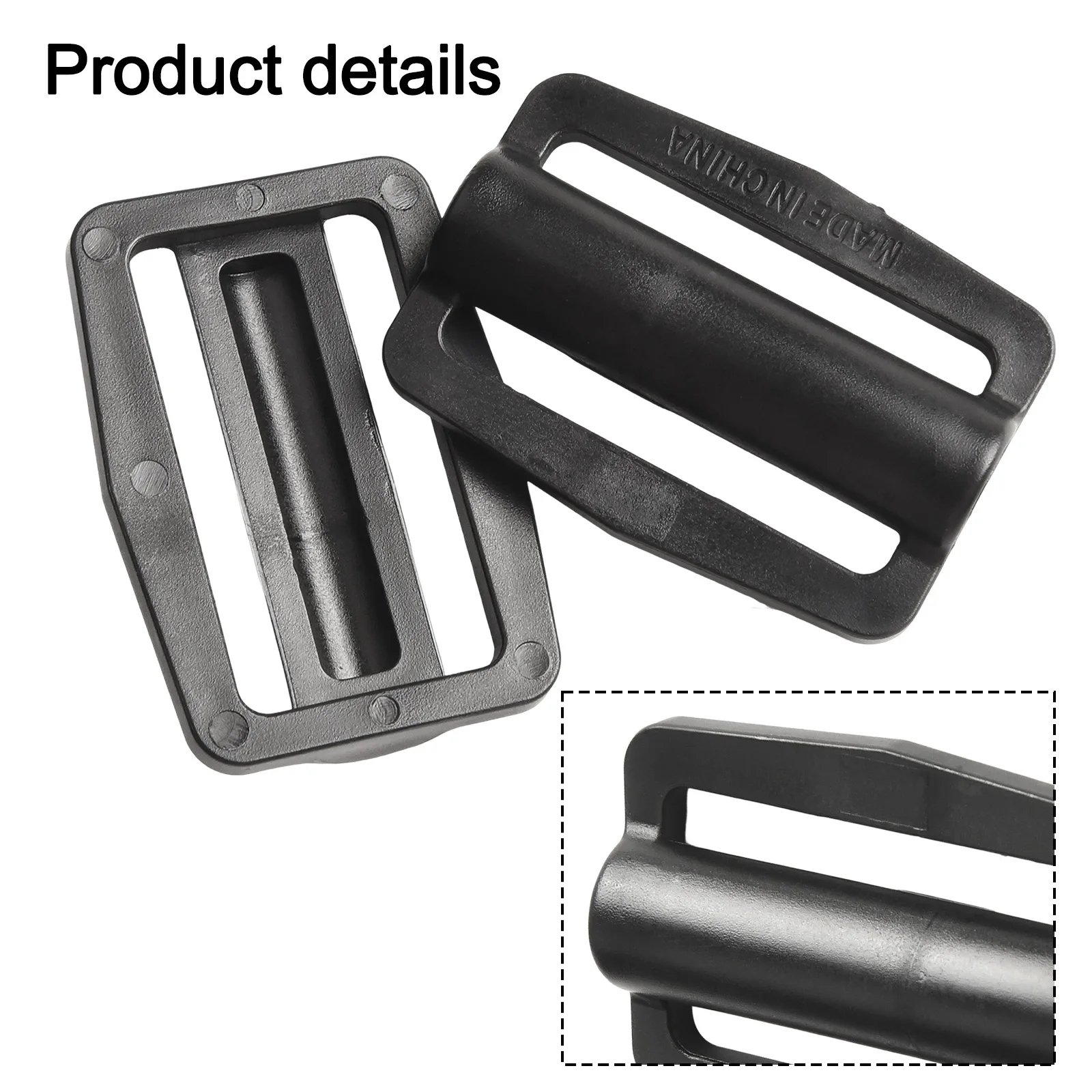Scuba Diving Quick Adjust Webbing Buckle Pair Plastic Fasteners Designed for Use with Backfly Boards and Equipment