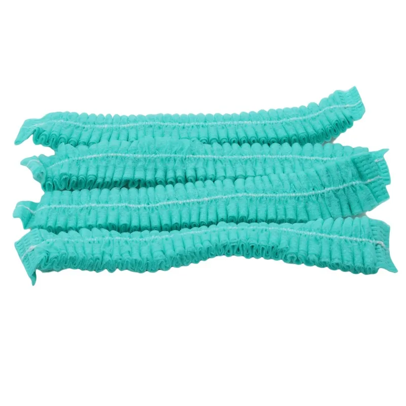 Kitchen Disposable Hair Head Covers Net Bouffant Dustproof Anti Dust Caps Breathable Shower Bathing Hats 100PCS