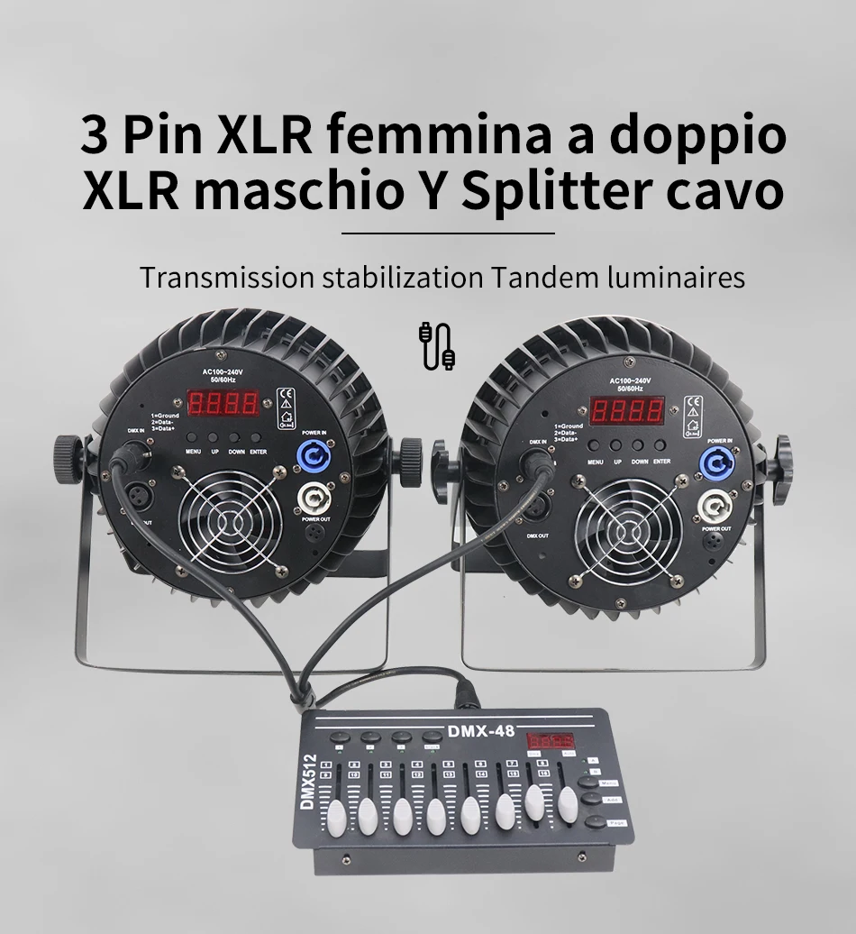 35/60cm 3pin xlr 1 maschio a 2 femmina cavo di prolunga audio micro fono y linea cavo splitter audio pro regis tratore mischer – Detail 1