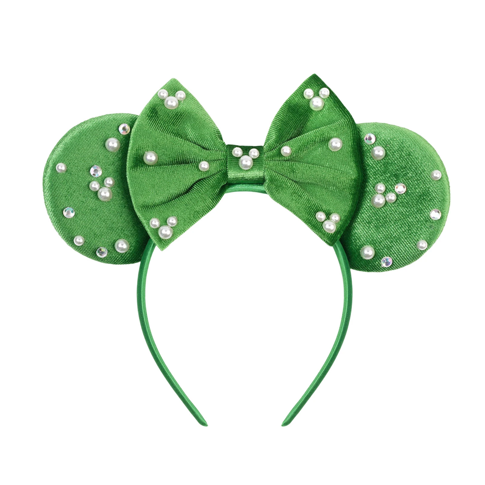 Neue modische Perlen-Mausohren-Stirnbänder für Mädchen, Kinder, Frauen, Pailletten-Schleifen, Haar-Accessoires für Kinder, Party-Kopfbedeckung, Kinder-Haarband – Detail 9