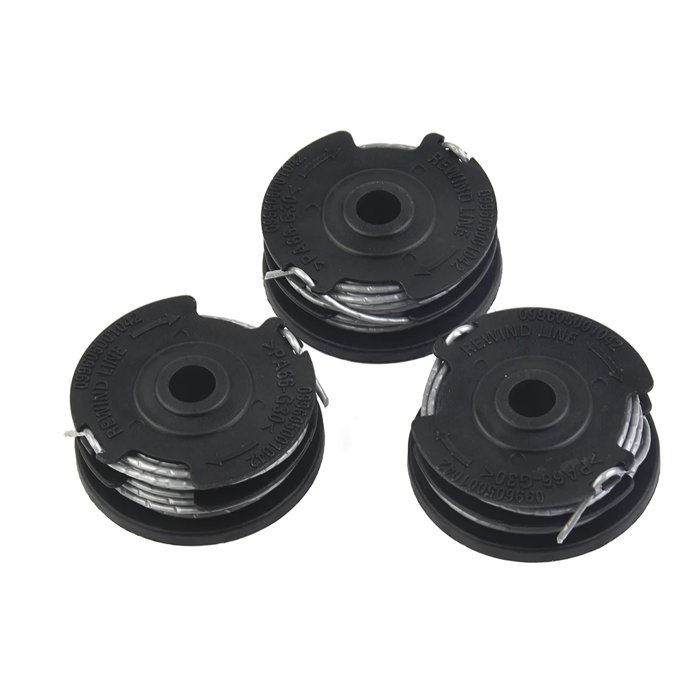 Set mit 3 Trimmerfadenrollen für Bosch ART 24 27 30 3036 LI, 1,6 mm Durchmesser, 18 m Länge, für Fortless-Trimmer – Detail 2