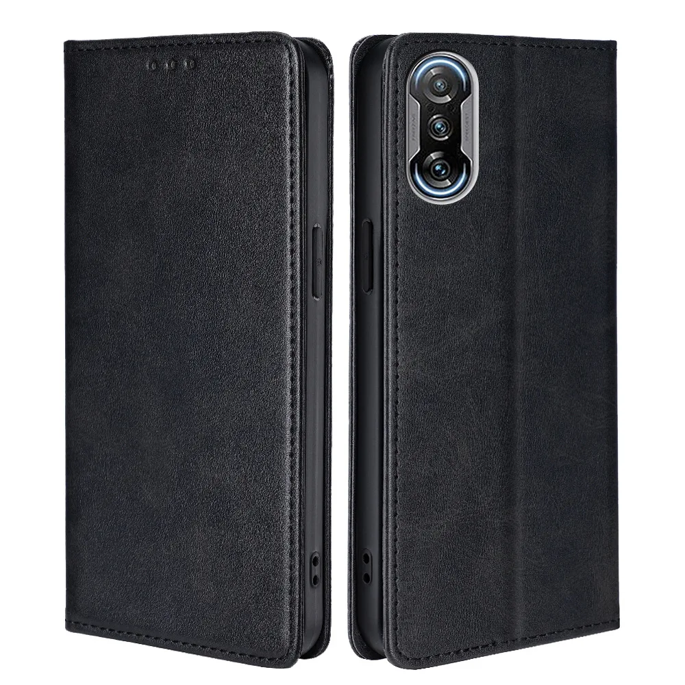 Leather Flip Cover Wallet Case with Magnetic Buckle for Motorola Moto G Series