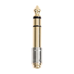 Premium Audio Adapter: 3.5mm to 6.35mm Converter - Male to Female Headphone Plug Connector (1pc)