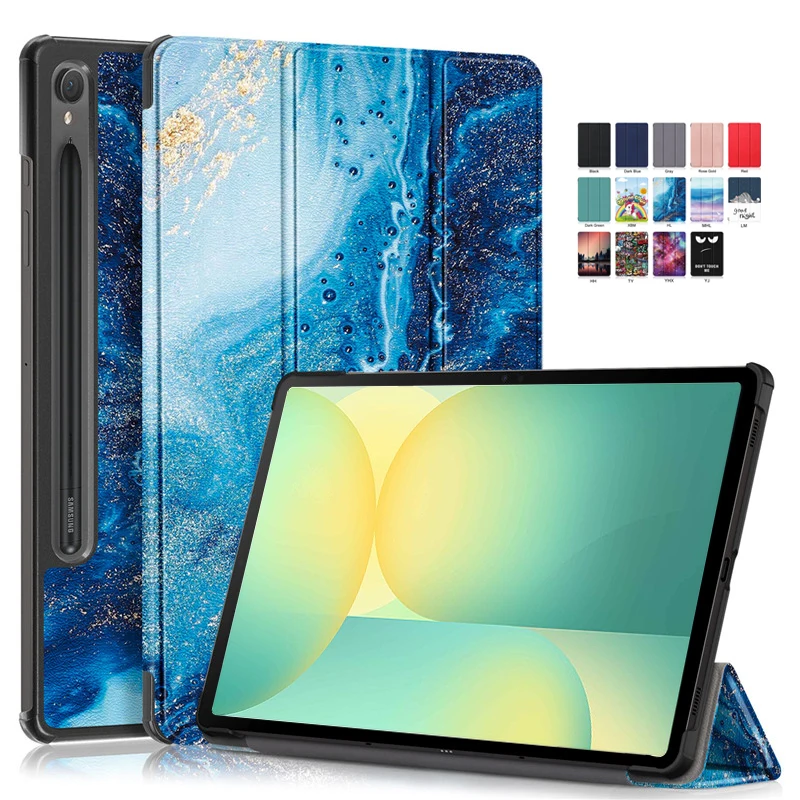 Leather Painted Folding Smart Cover for 10.9 Tablet - Enhanced Protection Case