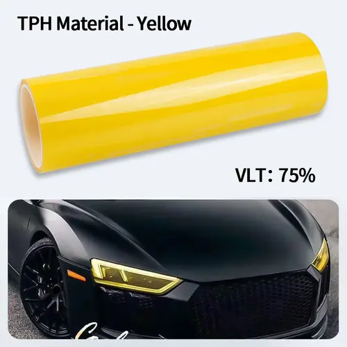 Car Headlight & Taillight & Fog Light Lamp wrap Film Smoke Black TPH PU PPF Protective Film For Car Styling Motorcycle Decorate - Image 9