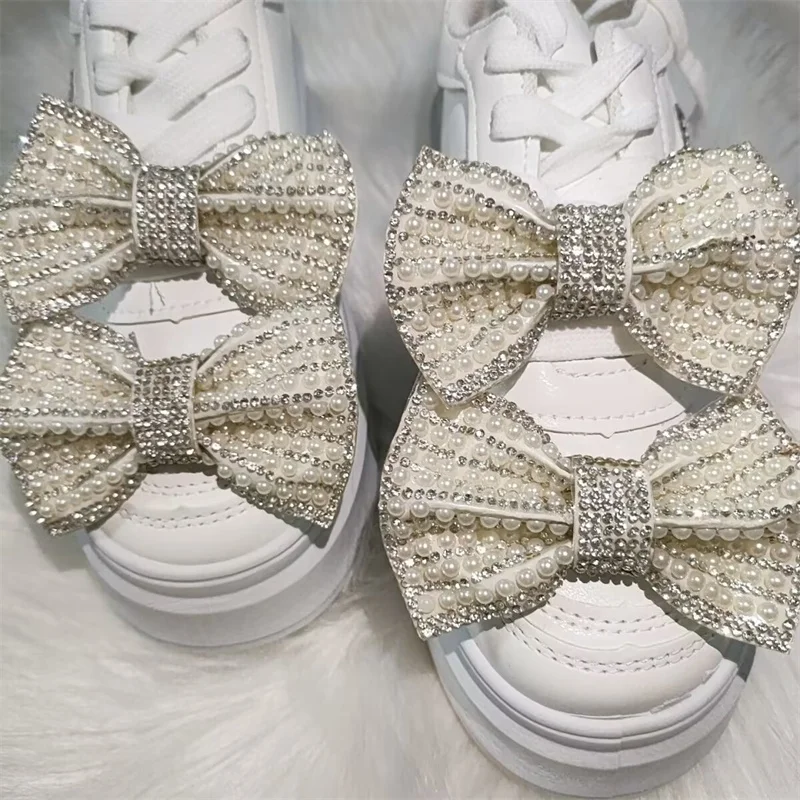 

Высокие парусиновые туфли ручной работы под заказ, цвет белый, жемчуг, серебристый, модная повседневная женская обувь 35-40