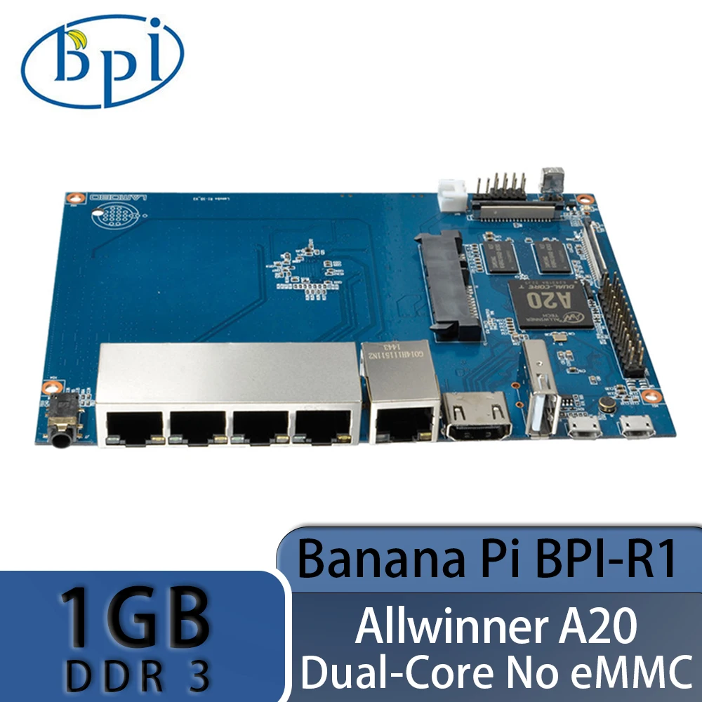 Banana PI BPI-R1 Allwinner A20 Opensource Router chips without EMMC 1 ...