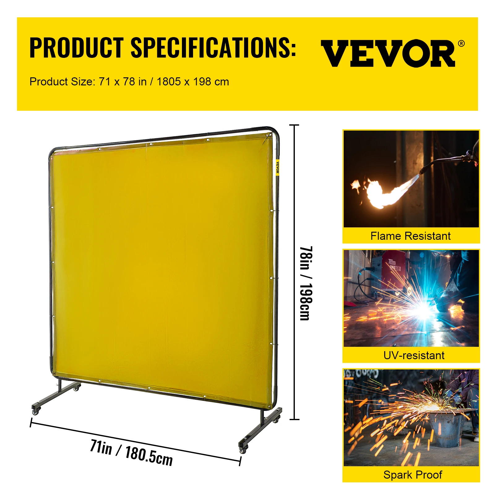 6x6 ft Yellow