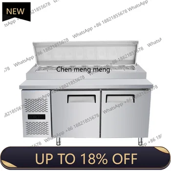MF Refrigerated salad fresh-keeping workbench Horizontal cold vegetable fruit display cabinet for commercial use